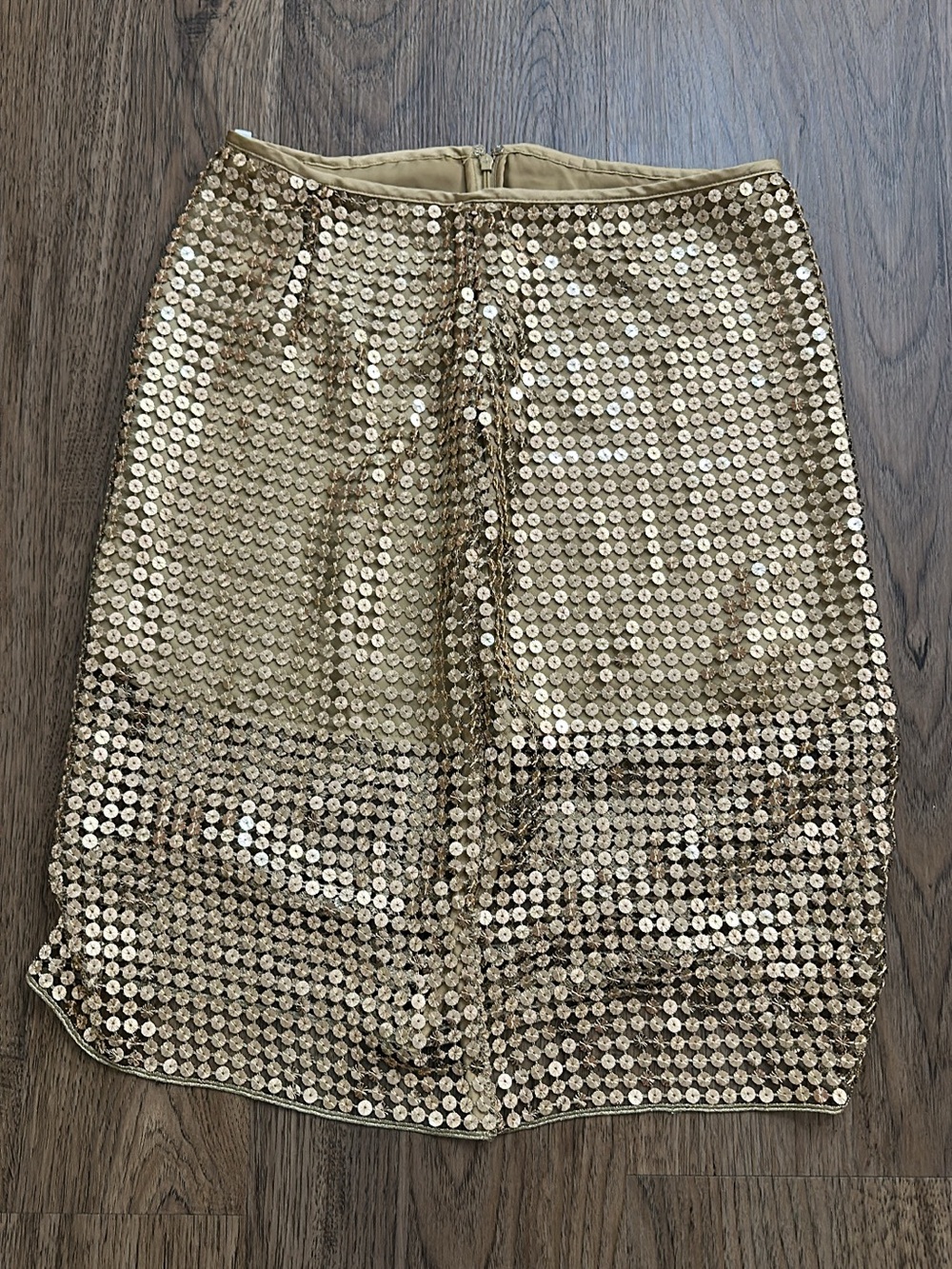 H&M Gold Sequin Pencil Skirt